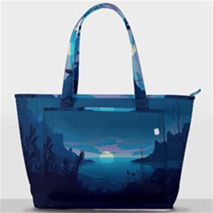 Ai Generated Ocean Sea Water Anime Nautical 2 Back Pocket Shoulder Bag  by Pakemis