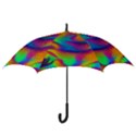 Fluid Background Pattern Hook Handle Umbrellas (Small) View3