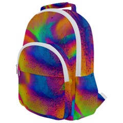 Fluid Background Pattern Rounded Multi Pocket Backpack by GardenOfOphir