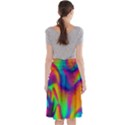 Fluid Background Pattern Midi Beach Skirt View2