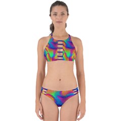 Fluid Background Pattern Perfectly Cut Out Bikini Set by GardenOfOphir