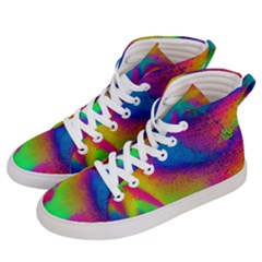 Fluid Background Pattern Men s Hi-top Skate Sneakers by GardenOfOphir