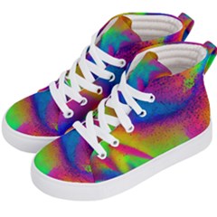 Fluid Background Pattern Kids  Hi-top Skate Sneakers by GardenOfOphir