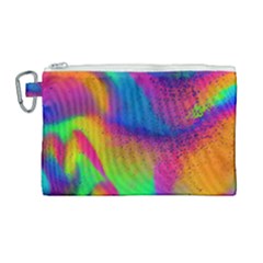 Fluid Background Pattern Canvas Cosmetic Bag (large) by GardenOfOphir