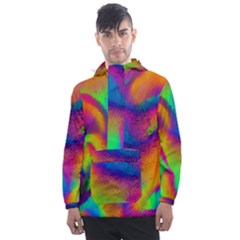 Fluid Background Pattern Men s Front Pocket Pullover Windbreaker by GardenOfOphir