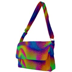 Fluid Background Pattern Full Print Messenger Bag (l) by GardenOfOphir