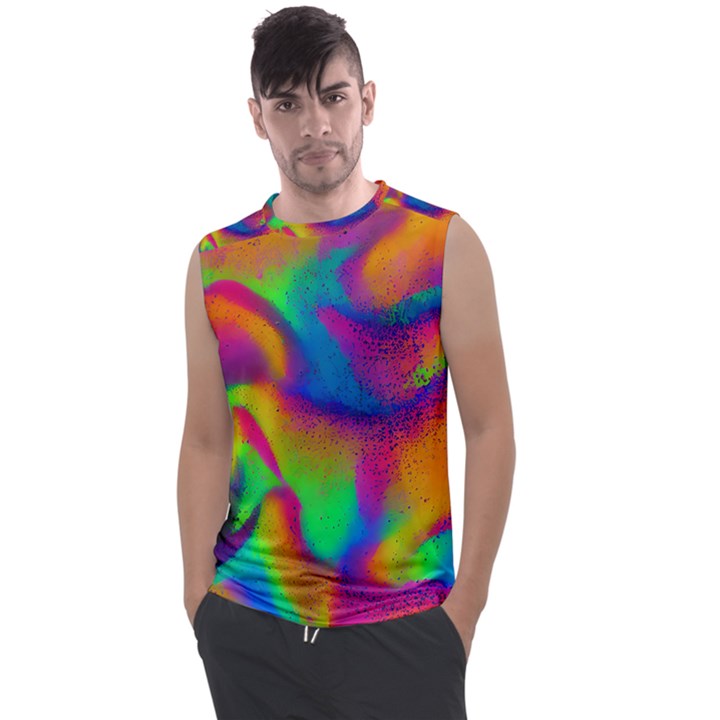 Fluid Background Pattern Men s Regular Tank Top