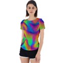 Fluid Background Pattern Back Cut Out Sport Tee View1