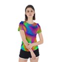 Fluid Background Pattern Back Cut Out Sport Tee View2