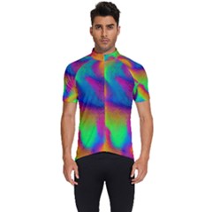 Fluid Background Pattern Men s Short Sleeve Cycling Jersey by GardenOfOphir