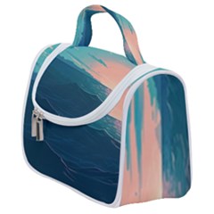 Ai Generated Ocean Sea Water Anime Nautical Satchel Handbag by Pakemis