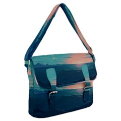 Ai Generated Ocean Sea Water Anime Nautical Buckle Messenger Bag by Pakemis