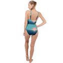 Ai Generated Ocean Sea Water Anime Nautical High Neck One Piece Swimsuit View2