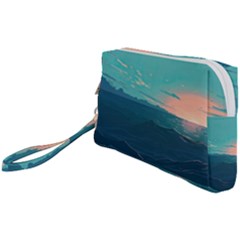 Ai Generated Ocean Sea Water Anime Nautical Wristlet Pouch Bag (small) by Pakemis