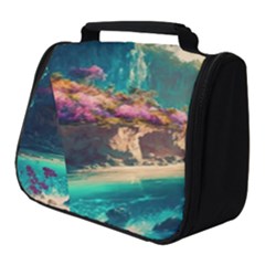 Tropical Island Fantasy Landscape Palm Trees Ocean Full Print Travel Pouch (small) by Pakemis