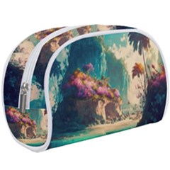 Tropical Island Fantasy Landscape Palm Trees Ocean Make Up Case (large) by Pakemis