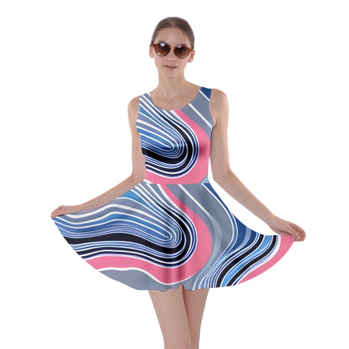 Fluid Abstract Art Skater Dress