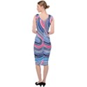 Fluid Abstract Art Sleeveless Pencil Dress View4