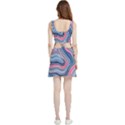 Fluid Abstract Art Velour Cutout Dress View2