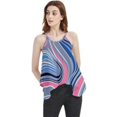 Fluid Abstract Art Flowy Camisole Tank Top by GardenOfOphir