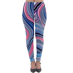 Fluid Abstract Art Lightweight Velour Leggings by GardenOfOphir