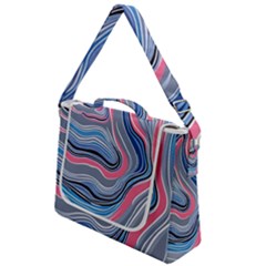 Fluid Abstract Art Box Up Messenger Bag by GardenOfOphir