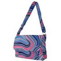 Fluid Abstract Art Full Print Messenger Bag (s) by GardenOfOphir