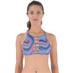 Fluid Abstract Art Perfectly Cut Out Bikini Top by GardenOfOphir