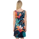 Tropical Flowers Floral Floral Pattern Patterns Sleeveless Satin Nightdress View2