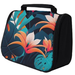 Tropical Flowers Floral Floral Pattern Patterns Full Print Travel Pouch (big) by Pakemis