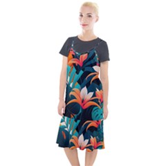 Tropical Flowers Floral Floral Pattern Patterns Camis Fishtail Dress by Pakemis