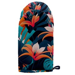 Tropical Flowers Floral Floral Pattern Patterns Microwave Oven Glove