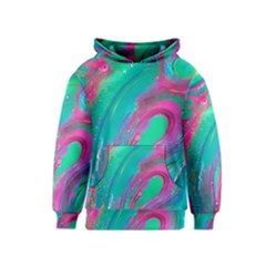 Fluid Art Background Kids  Pullover Hoodie by GardenOfOphir