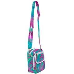 Fluid Art Background Shoulder Strap Belt Bag by GardenOfOphir