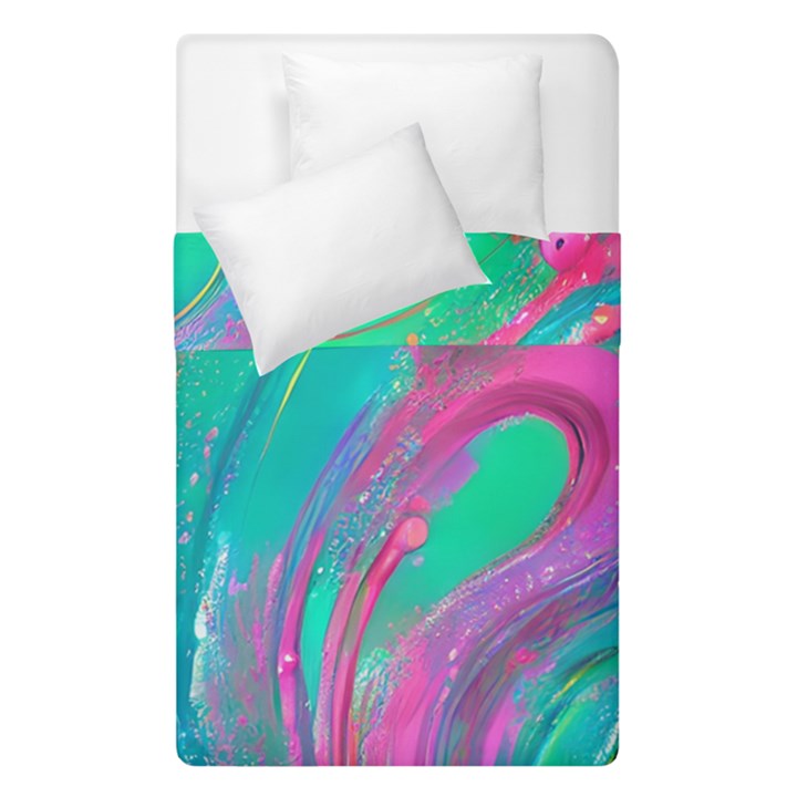 Fluid Art Background Duvet Cover Double Side (Single Size)