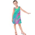 Fluid Art Background Kids  Sleeveless Dress View1