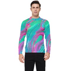 Fluid Art Background Men s Long Sleeve Rash Guard by GardenOfOphir