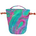 Fluid Art Background Drawstring Bucket Bag View2