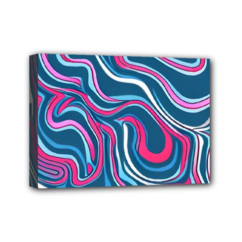 Liquid Art Pattern Mini Canvas 7  X 5  (stretched)