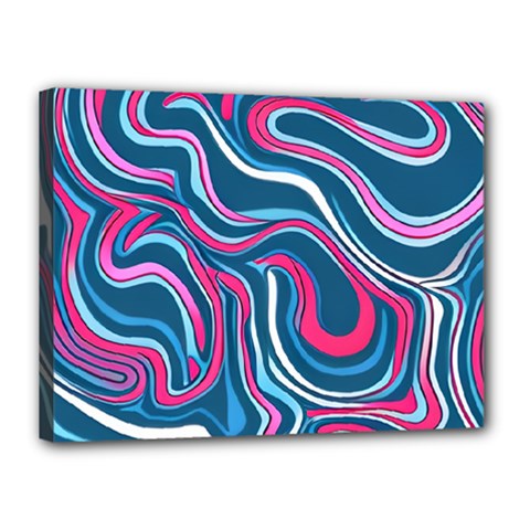 Liquid Art Pattern Canvas 16  X 12  (stretched) by GardenOfOphir