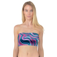 Liquid Art Pattern Bandeau Top by GardenOfOphir