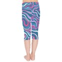 Liquid Art Pattern Kids  Capri Leggings  View2