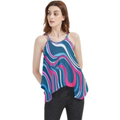 Liquid Art Pattern Flowy Camisole Tank Top by GardenOfOphir