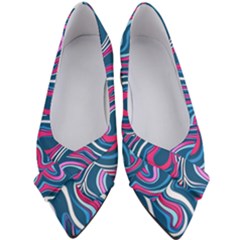 Liquid Art Pattern Women s Bow Heels by GardenOfOphir