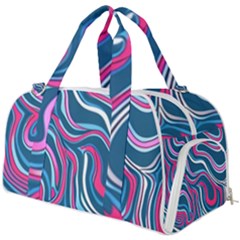 Liquid Art Pattern Burner Gym Duffel Bag by GardenOfOphir