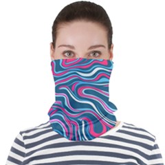 Liquid Art Pattern Face Seamless Bandana (adult) by GardenOfOphir