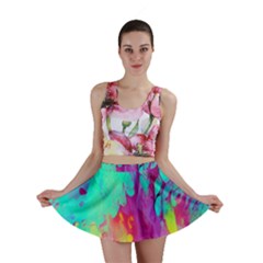 Fluid Background Mini Skirt by GardenOfOphir