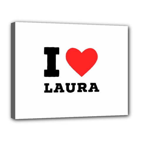 I Love Laura Canvas 14  X 11  (stretched) by ilovewhateva