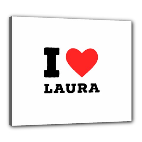 I Love Laura Canvas 24  X 20  (stretched) by ilovewhateva