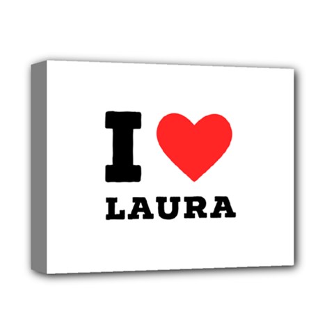 I Love Laura Deluxe Canvas 14  X 11  (stretched) by ilovewhateva